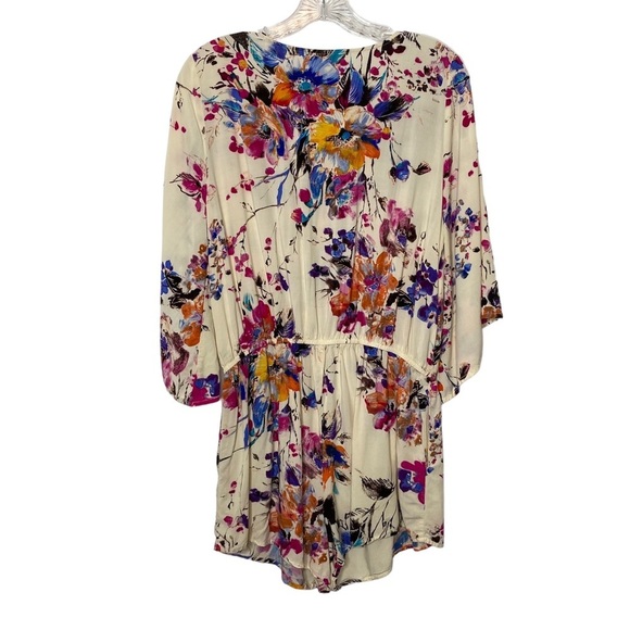 Umgee Floral Cream Romper - Picture 3 of 15